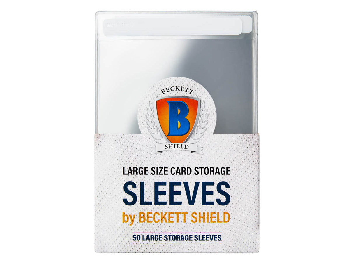 Beckett Shield Storage Sleeves – Large Cards (50 PACK)