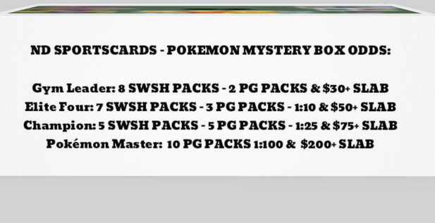 ND Sports Cards Ltd Pokemon Mystery Box (less than 5 left)